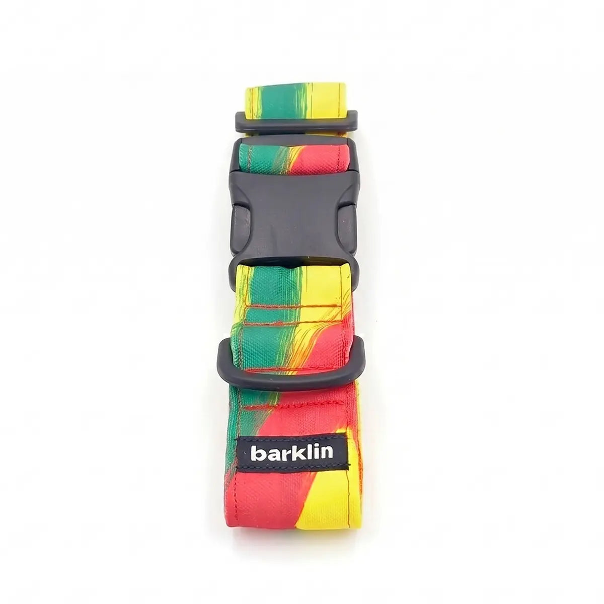 Zgardă lată pentru câini 4 cm model Rhythm cu cataramă din nylon ECONABLE reciclat care arată structura side-release
